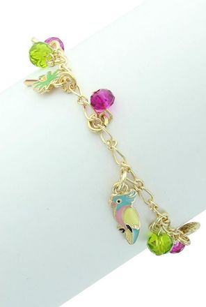 Olivia Welles Mare Summer Charm Bracelet in Gold /Multi at Nordstrom Rack