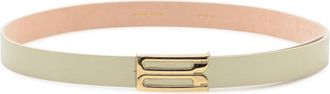 Victoria Beckham White Iconic Buckle Belt