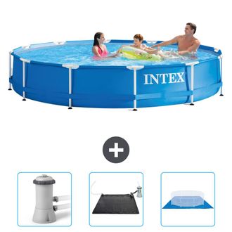 Intex Piscina Con Estructura Redonda - 366x76 Cm - 4-piezas Scb79