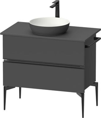 Duravit Duravit - Sivida Consola Mueble Bajo Lavabo, 2 Cajones, Tirador