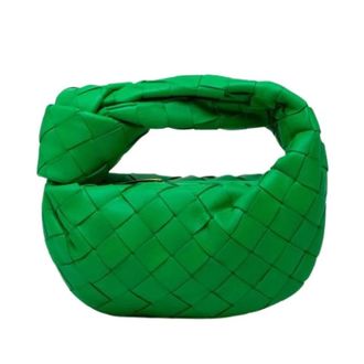 Bottega Veneta Pre-owned Candy Jodie - Dames - Pre-owned - Groen - Maat: ONE Size Leer