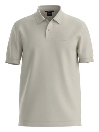 BOSS logo polo shirt - Neutrals