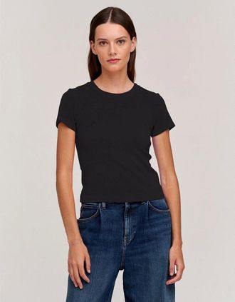Velvet Velvet By Graham And Spencer Womens Ribbed Top - Black - Size: 10