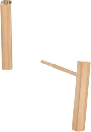Italian Gold, Inc 10K Rose Gold 2Mm Bar Earrings
