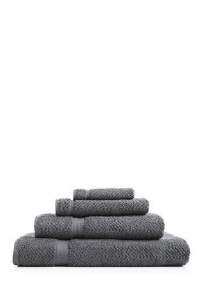 Linum Home Textiles Grey Herringbone 4-Piece Towel Set at Nordstrom Rack