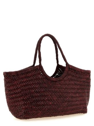 Dragon Diffusion Nantucket Basket Big Shoulder Bag - Burgundy