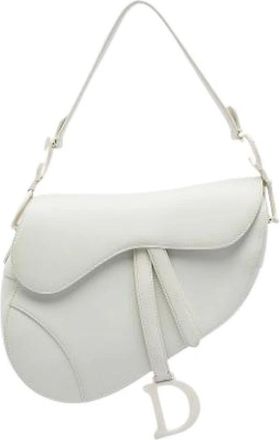 Dior Pre-owned Saddle Bag - Dames - Vintage Schoudertas - Wit - ONE Size - Vintage