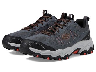 Skechers Stamina AT Upper Stitch Mens Shoes Charcoal/Orange : 10.5 D - Medium, Leather