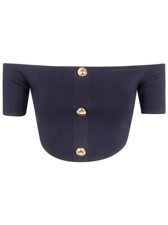 Elisabetta Franchi Cropped Tricot Top