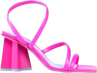 Chiara Ferragni Stijlvolle Sandalen - Dames - Sandalen met hakken - Roze - 39 EU - Leer - Schoenen