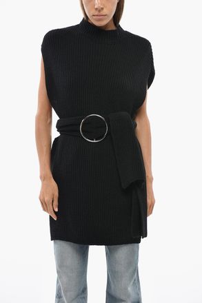 Dries Van Noten Maglia Girocollo TINA Senza Maniche con Cintura Dries Van Noten