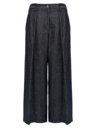 Brunello Cucinelli Womens A-Line Pleated Pants