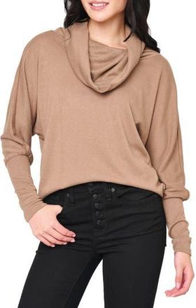 Gibsonlook Cozy Up Cowl Neck Sweater in Mocha Mousse at Nordstrom Rack, Size Xx-Large