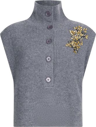 Liu Jo embellished jumper - Grey