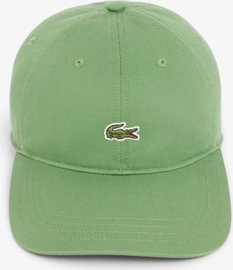 Lacoste Mens Lacoste Cotton Twill Cap - Green