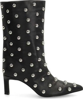 Sacha halfhoge laarzen met studs zwart