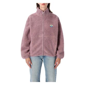 American Vintage Hoktown Fleece Jacket - Dames - Fleece jassen - Paars - Xs/S - Polyester - Fitness