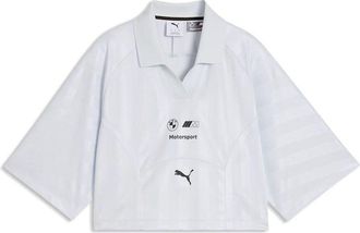 Puma (WMNS) PUMA x BMW M Motosport Cropped Polo Silver Mist 634905-07
