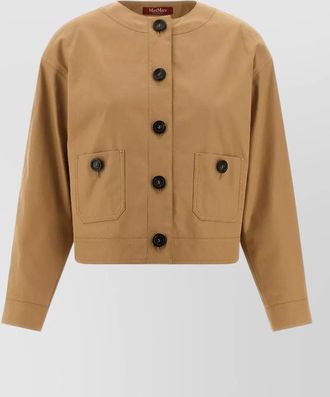 Max Mara biavo bomber jacket round neck style