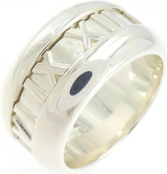 Tiffany & Co. Atlas Silver 925 Band Ring (Pre-Owned)