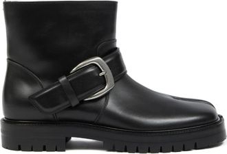 Maison Margiela Tabi County Gesp Ankel Boot - Heren - Enkellaarsjes - Zwart - 42 EU - Leer - Schoenen