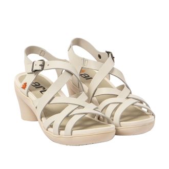 Art Womens 1477 Alfama Heeled Sandal, Nappa Cream, 8 UK