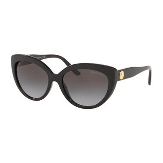 Michael Kors Sunglasses Cat Eye Full Rim, Black Frame And Grey Gradient Lens Mk212233328G
