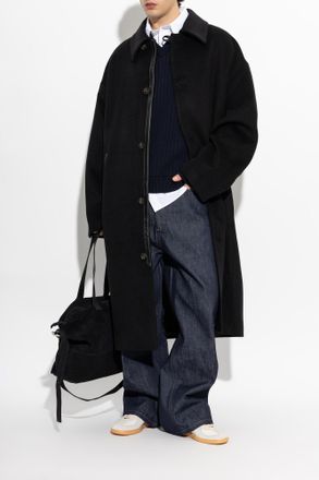 Entire studios Wool Coat, Mens, Black