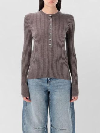 SOEUR buffalo wool crew neck knit pullover