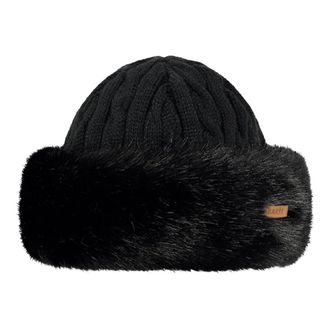 Barts Fur Cable Bandhat - Dames - Accessoires - Zwart - Maat: ONE Size Wol