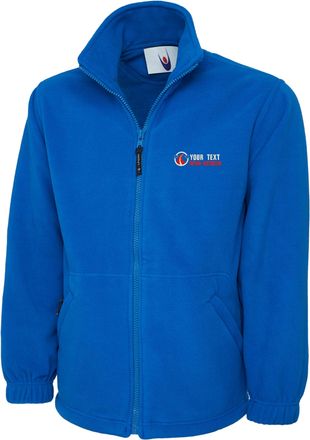 Generic Personalised Embroidered Your Text Driving Instructor Logo Full Zip Fleece Jacket, Driving Instructor Job, Driving Schools Staff, Uniform, Fleece Roya