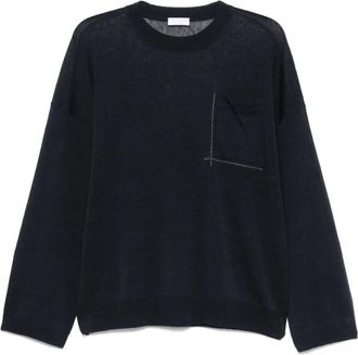 Brunello Cucinelli Canotta con dettaglio Monili - Blu