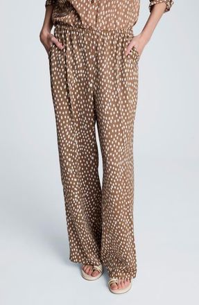 Kenneth Cole High Waist Wide Leg Pants in Mesquite/oyster at Nordstrom, Size Medium