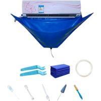 OEM Kit De Limpieza De Aire Acondicionado De 10 Piezas: Funda Para Quitar El Polvo De Aires Acondicionados Murales Con Manguera De Agua, 135 Cm X 60 Cm - 