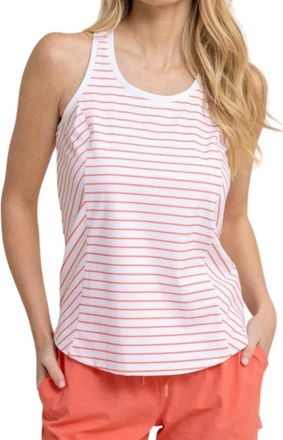 Southern Tide Myra Racerback Tank In White