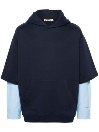 Marni Gelaagde hoodie - Blauw