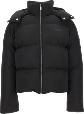 Off-white Jassen, Dames, Zwart, XS, Cropped Pufferjack