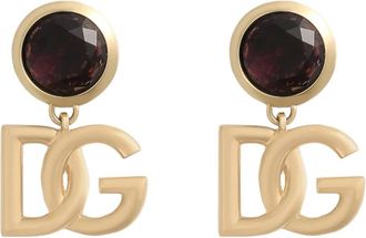 Dolce & Gabbana Logo Clip Earrings - Dames - Oorbellen - Geel - ONE Size - Accessoires