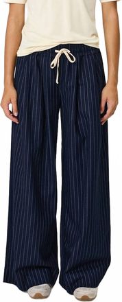 Remain Rhodes Wide Leg Pants In Midnight Stripe