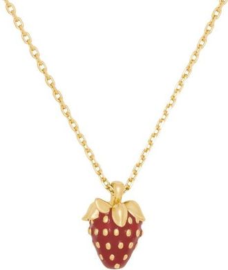Kate Spade New York you make me berry happy pendant necklace in Red. at Nordstrom