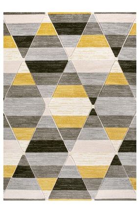 Jonathan Y Designs Kehoe Retro Diamonds Geometric Area Rug in Yellow/gray/cream at Nordstrom, Size 4Ft 0In X 6Ft 0In