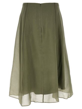 Brunello Cucinelli Circle Skirt - Green