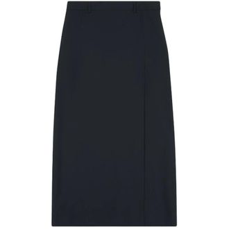 Balenciaga Rokken, Dames, Zwart, S, Wol, Slit Tailored Skirt