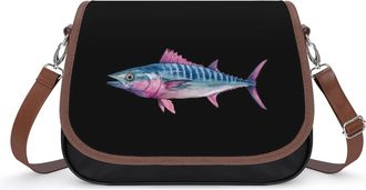 Generic Wahoo Fish Fashion Womens Crossbody Bags Novelty Handbag Shoulder Bag Purse