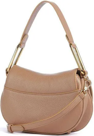 Coccinelle Womens Shoulder Bag Nude Cowhide Shoulder-bags