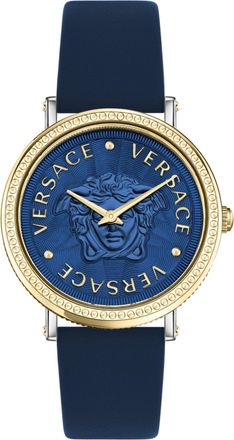 Versace V-Dollar Leather Watch