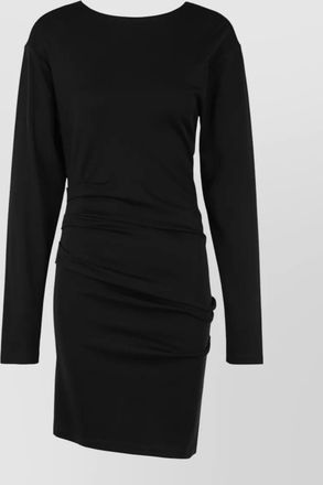 Max Mara wool draped mini dress