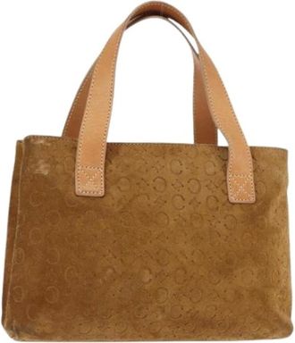 Celine Pre-owned Handbags, female, Brown, Size: ONE SIZE Pre-owned Suede Handbag