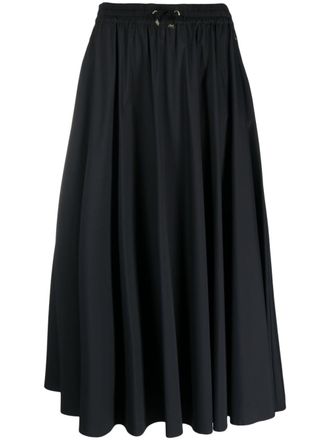 Herno drawstring maxi skirt - Black