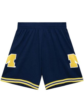 Mitchell & Ness Shorts met print - Blauw